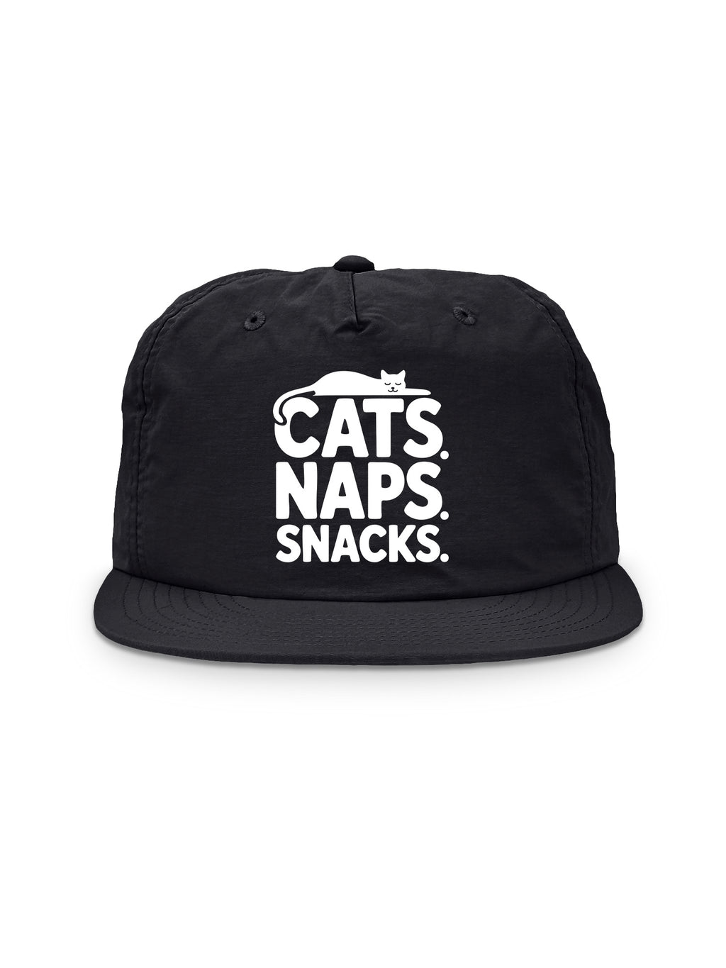 Cats. Naps. Snacks. Quick-Dry Cap