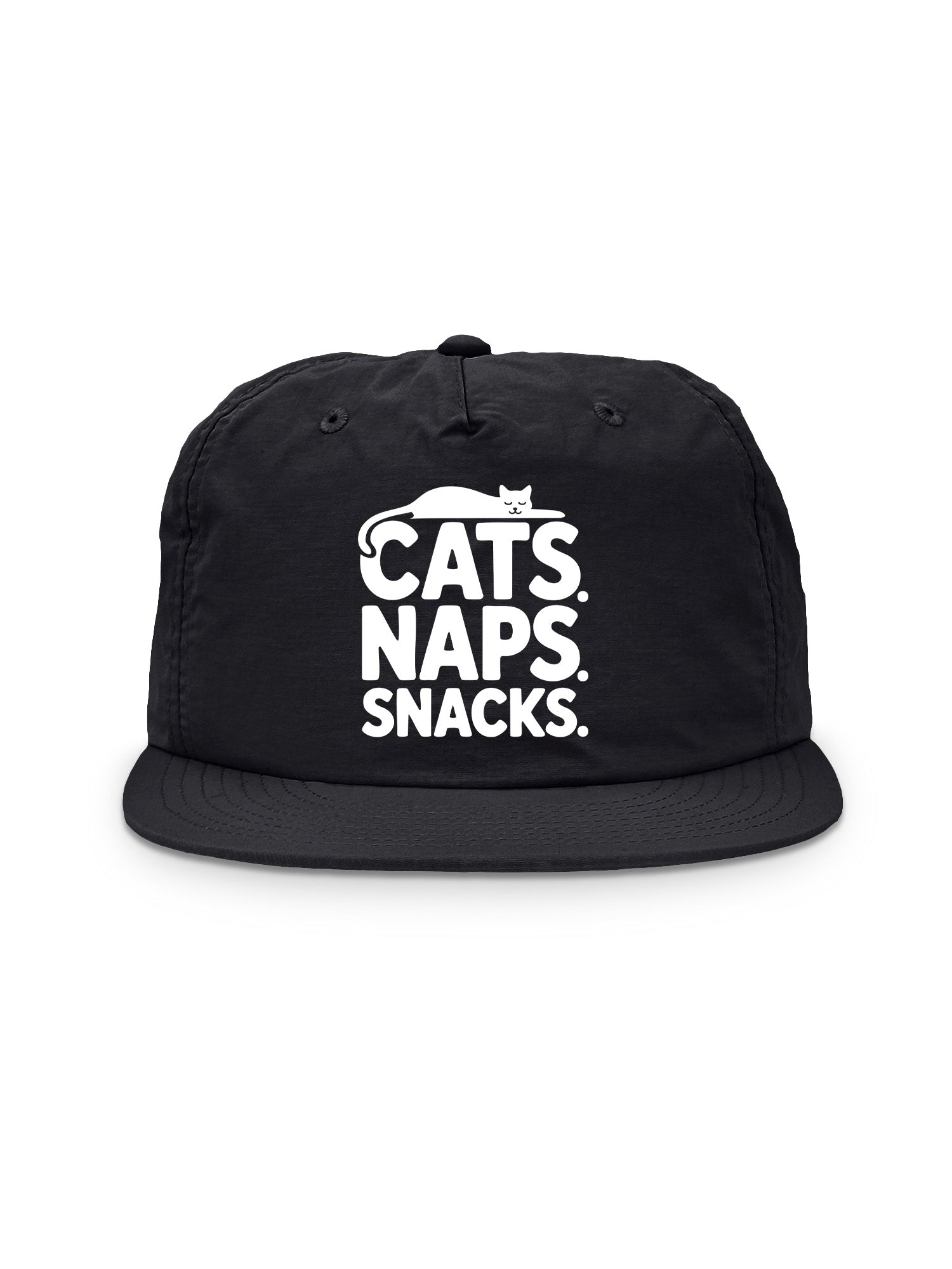 Cats. Naps. Snacks. Quick-Dry Cap