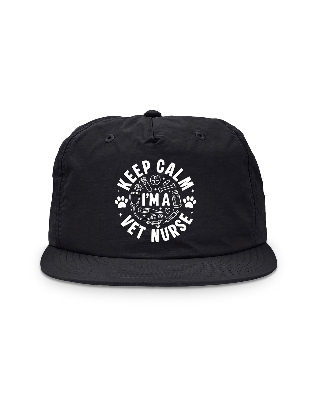 Keep Calm I'm A Vet Nurse Quick-Dry Cap