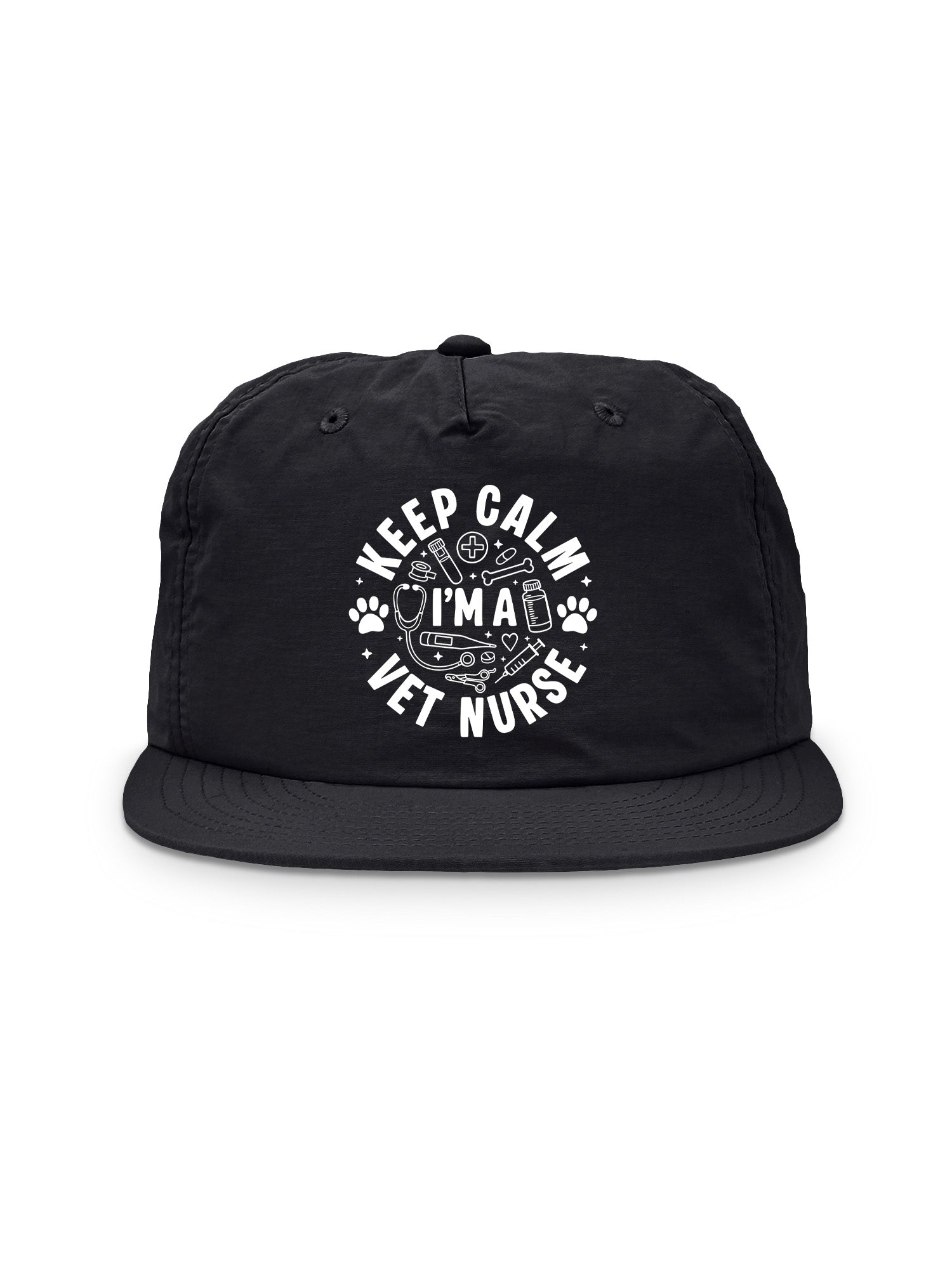 Keep Calm I'm A Vet Nurse Quick-Dry Cap
