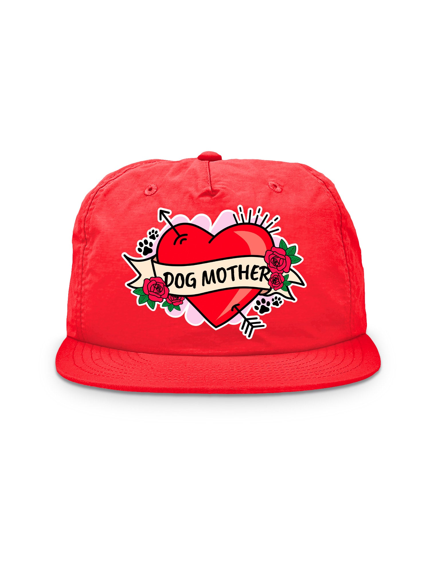 Dog Mother Heart Tattoo Quick-Dry Cap