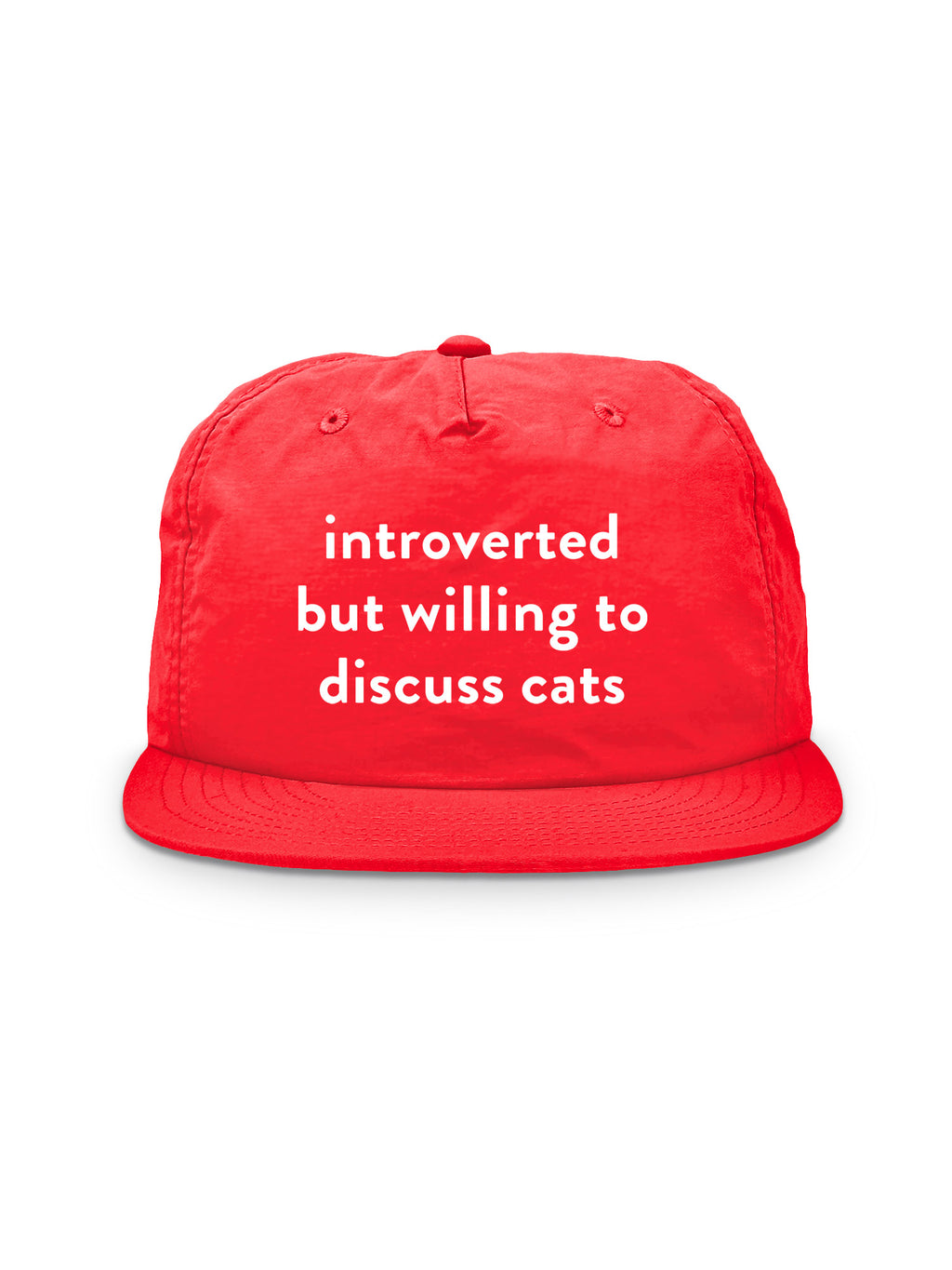 Introverted But Willing To Discuss Cats Quick-Dry Cap