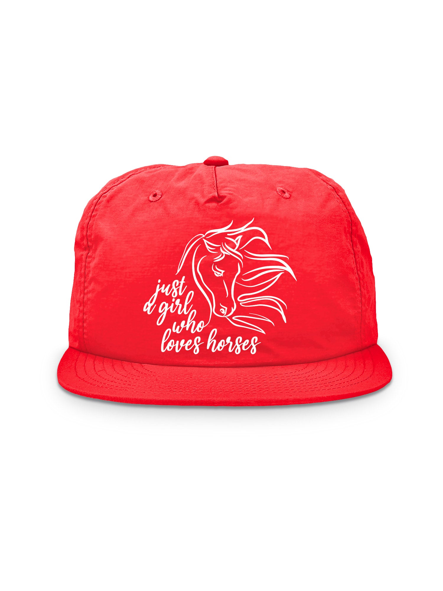 Just A Girl Who Loves Horses Quick-Dry Cap