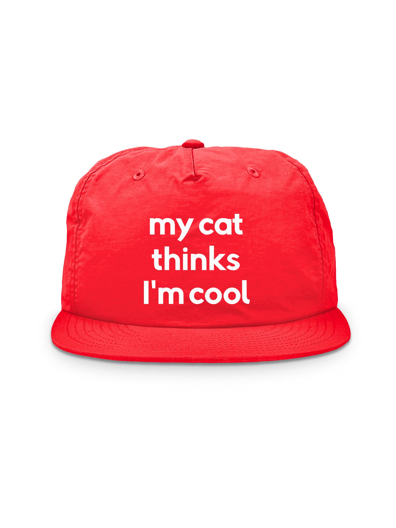 My Cat Thinks I'm Cool Quick-Dry Cap