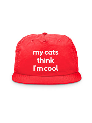 My Cat Thinks I'm Cool Quick-Dry Cap