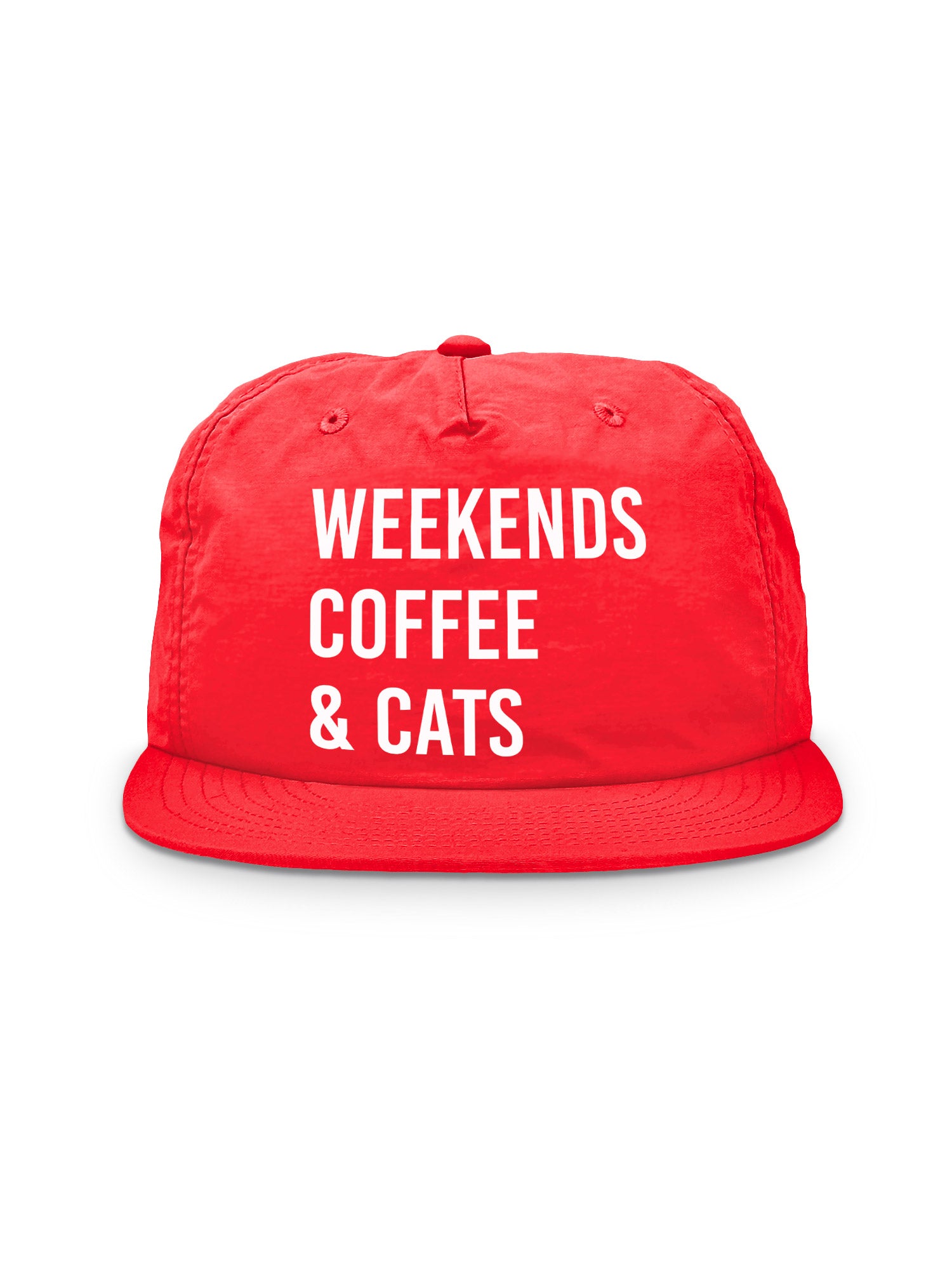 Weekends Coffee & Cats Quick-Dry Cap