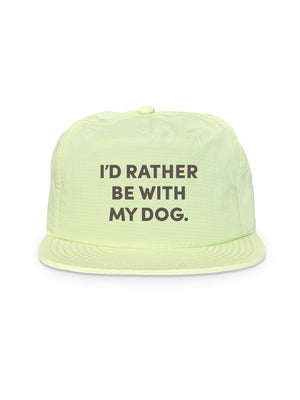I'd Rather Be With My Dog. Quick-Dry Cap