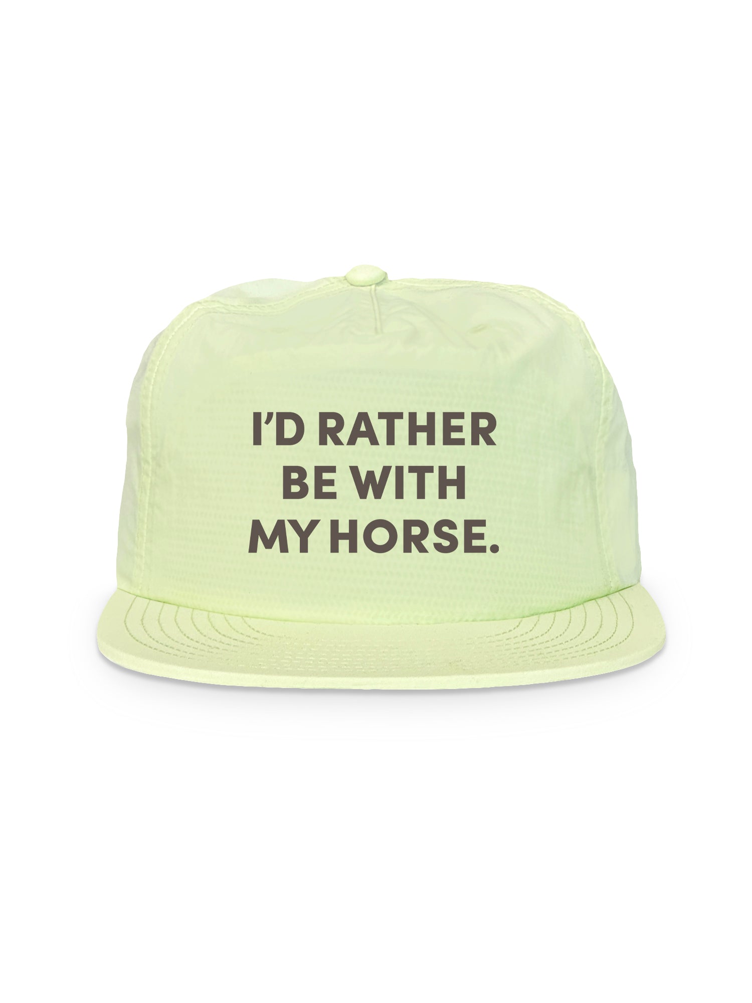 I'd Rather Be With My Horse. Quick-Dry Cap