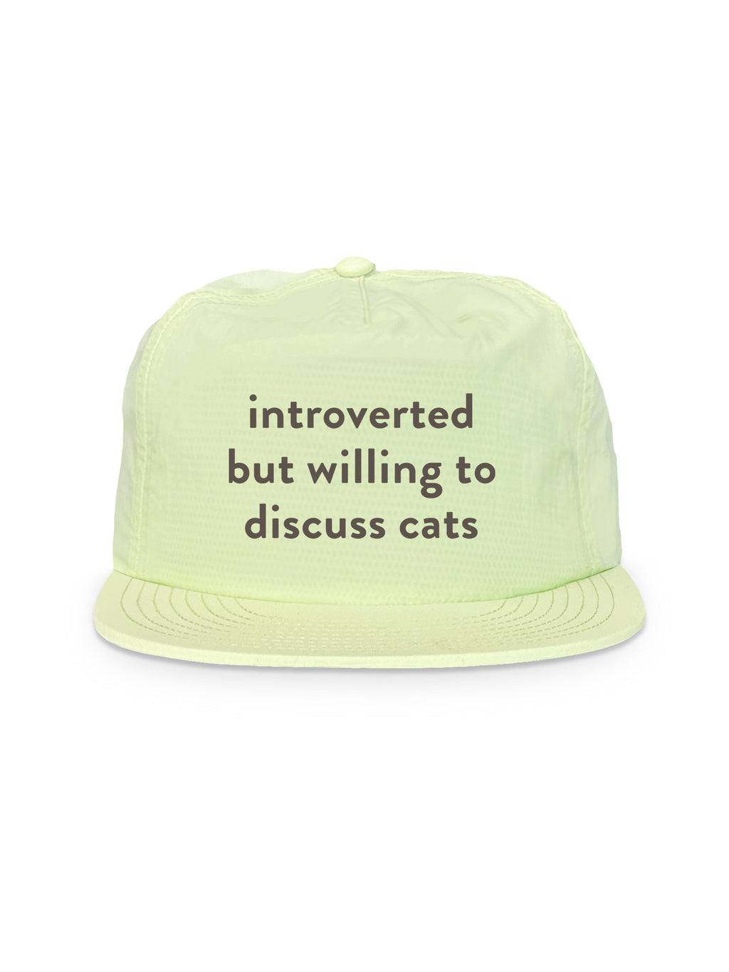 Introverted But Willing To Discuss Cats Quick-Dry Cap