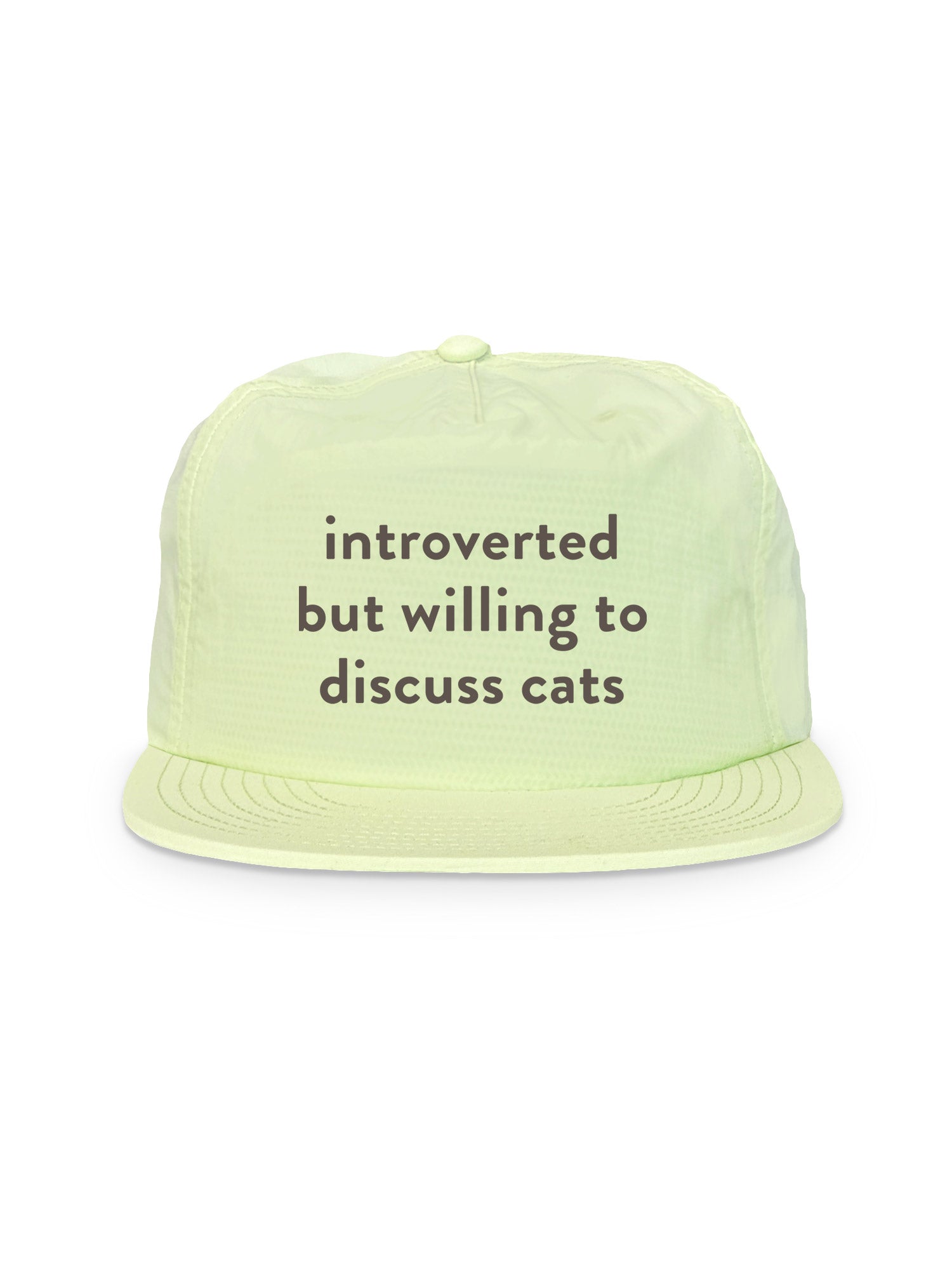 Introverted But Willing To Discuss Cats Quick-Dry Cap