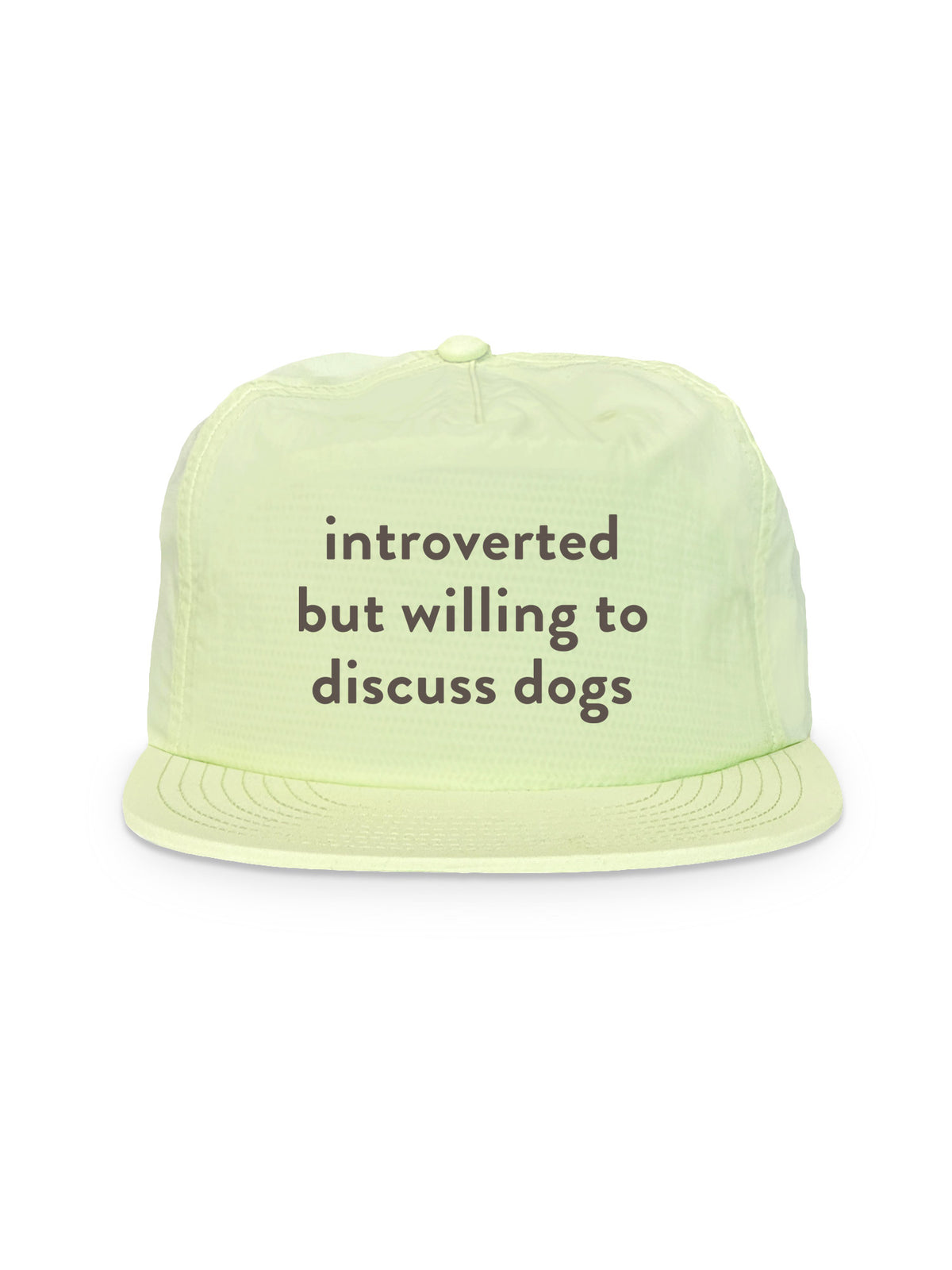 Introverted But Willing To Discuss Dogs Quick-Dry Cap