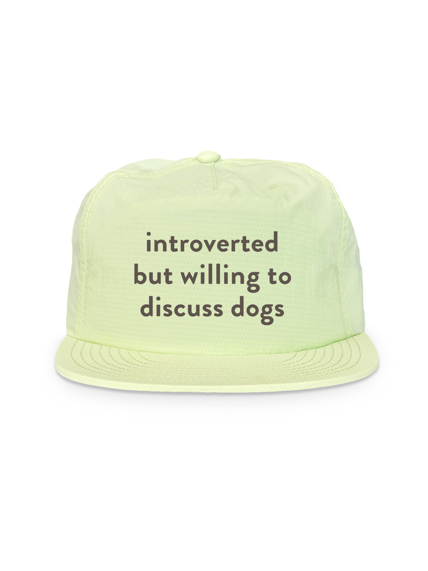 Introverted But Willing To Discuss Dogs Quick-Dry Cap