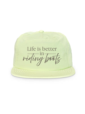 Life Is Better In Riding Boots Quick-Dry Cap