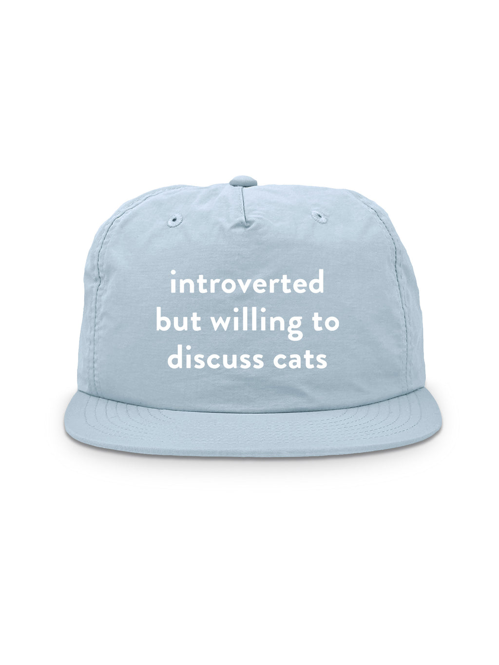 Introverted But Willing To Discuss Cats Quick-Dry Cap