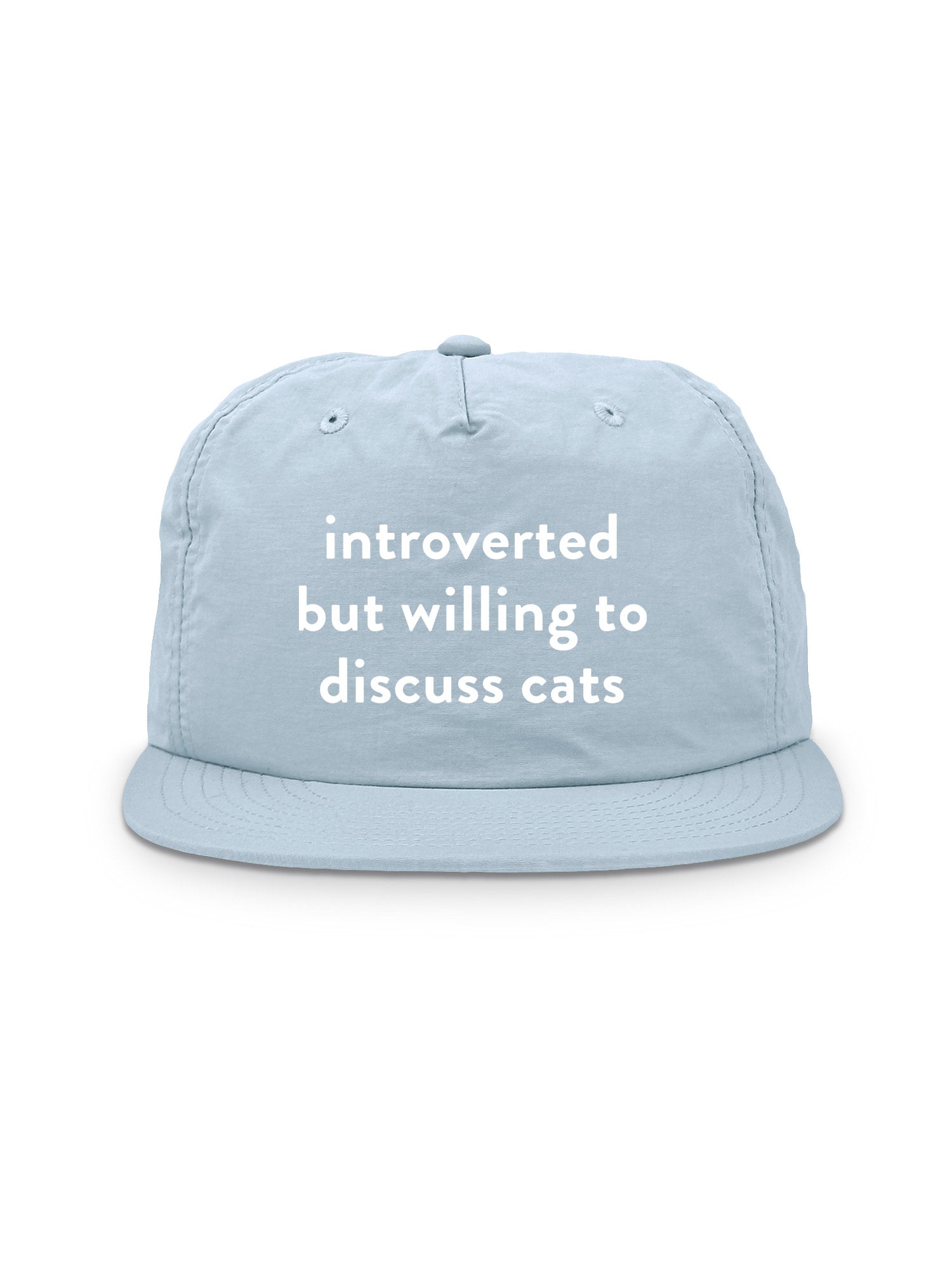 Introverted But Willing To Discuss Cats Quick-Dry Cap