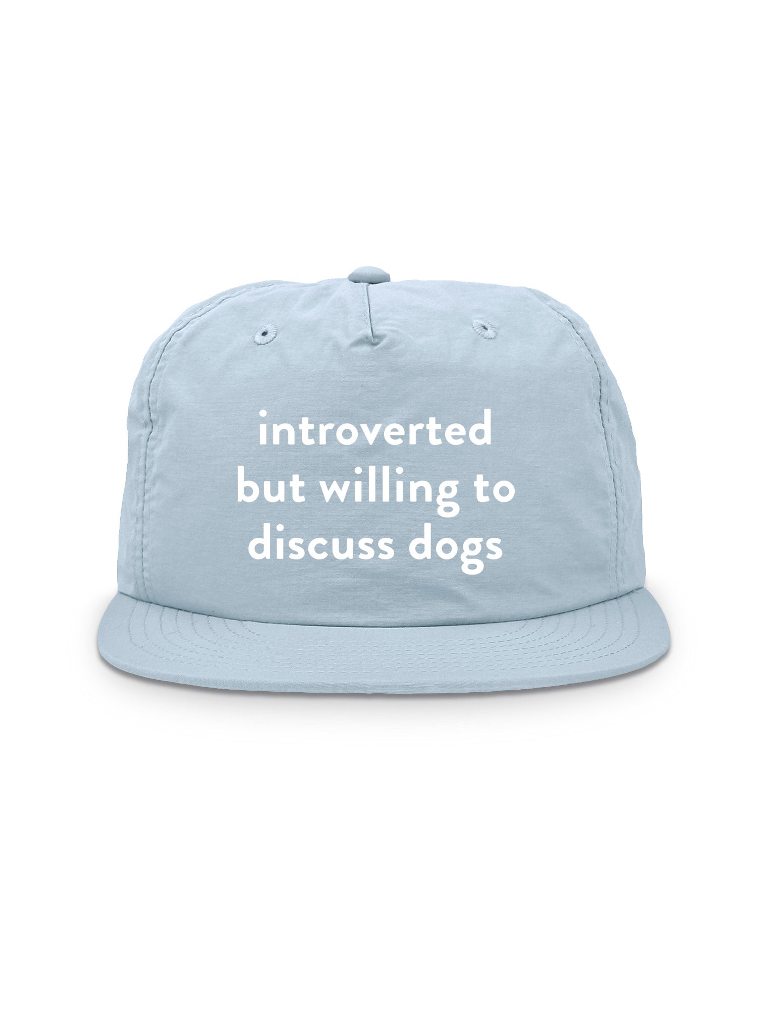 Introverted But Willing To Discuss Dogs Quick-Dry Cap