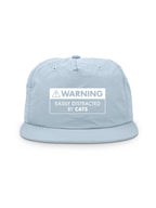 Warning Sign! Easily Distracted By... Customisable Quick-Dry Cap