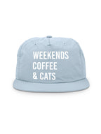 Weekends Coffee & Cats Quick-Dry Cap