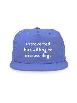 Introverted But Willing To Discuss Dogs Quick-Dry Cap