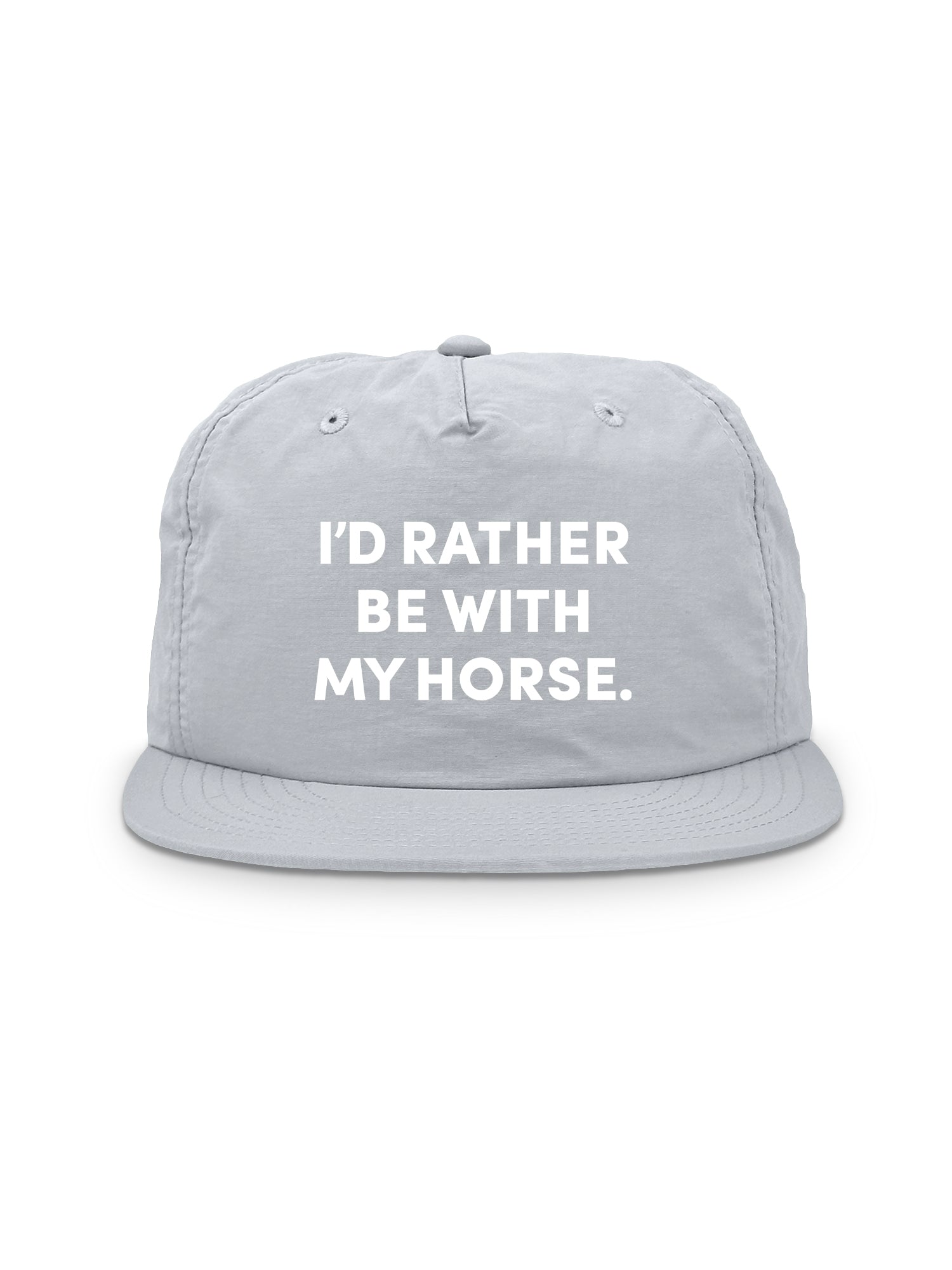 I'd Rather Be With My Horse. Quick-Dry Cap