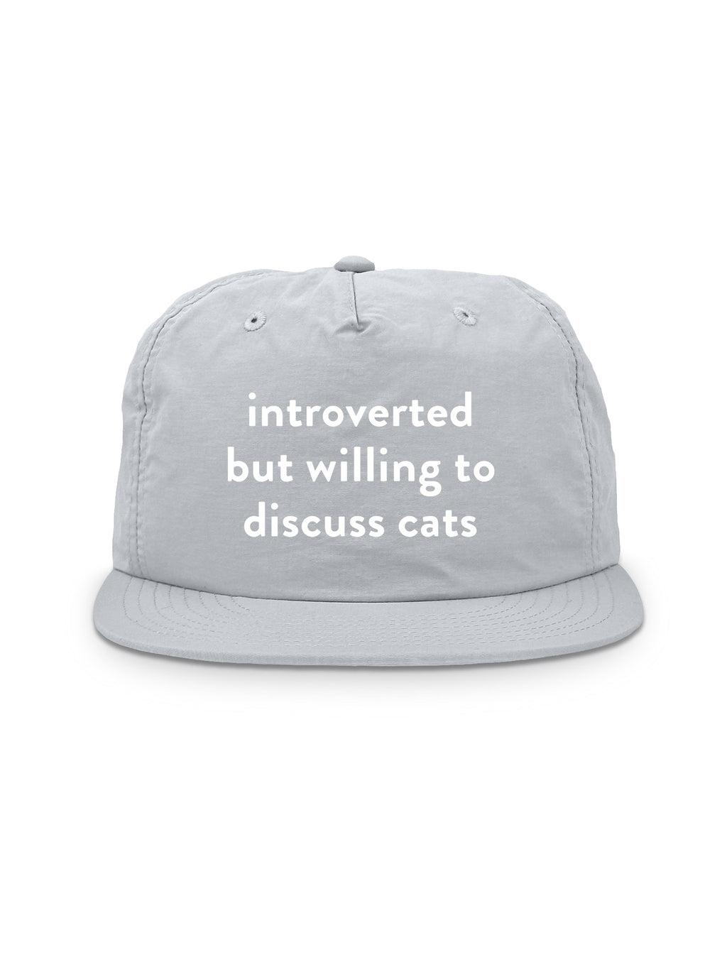 Introverted But Willing To Discuss Cats Quick-Dry Cap