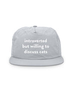 Introverted But Willing To Discuss Cats Quick-Dry Cap
