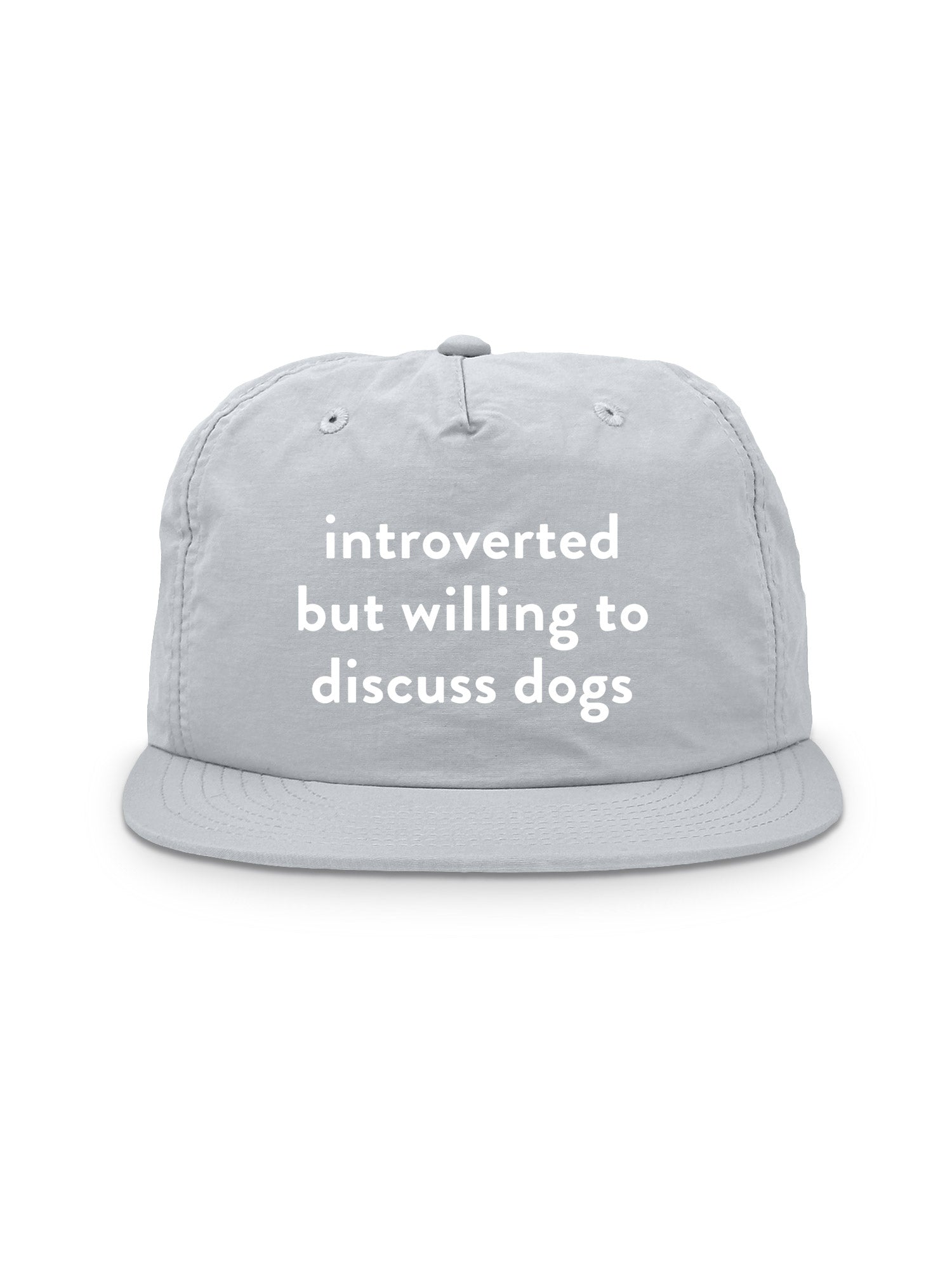 Introverted But Willing To Discuss Dogs Quick-Dry Cap