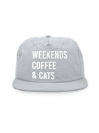 Weekends Coffee & Cats Quick-Dry Cap
