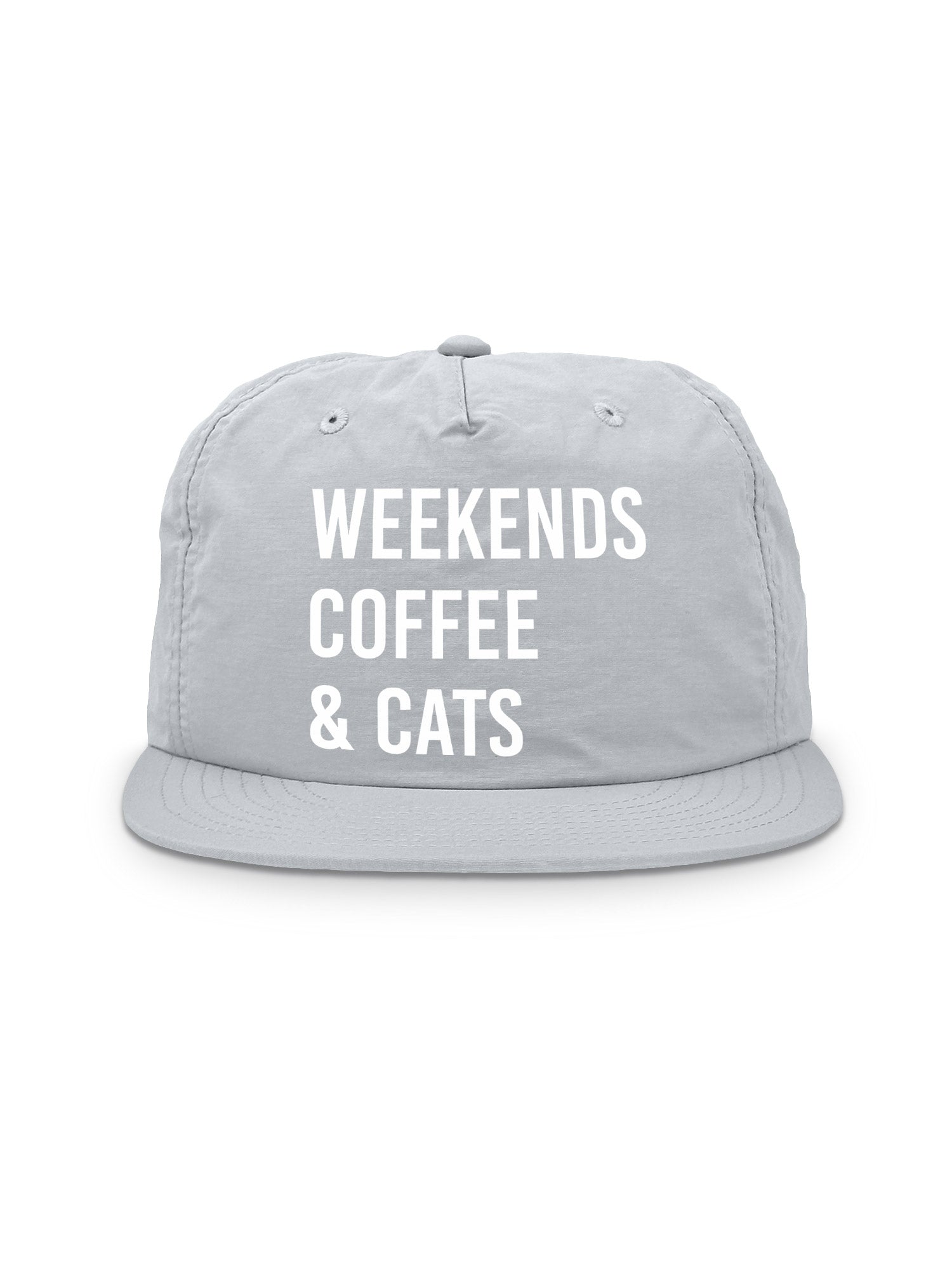 Weekends Coffee & Cats Quick-Dry Cap