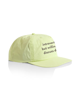 Introverted But Willing To Discuss Dogs Quick-Dry Cap
