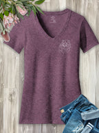 Tasmanian Devil Emma Women's V-Neck Tee