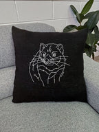 Tasmanian Devil Linen Cushion Cover