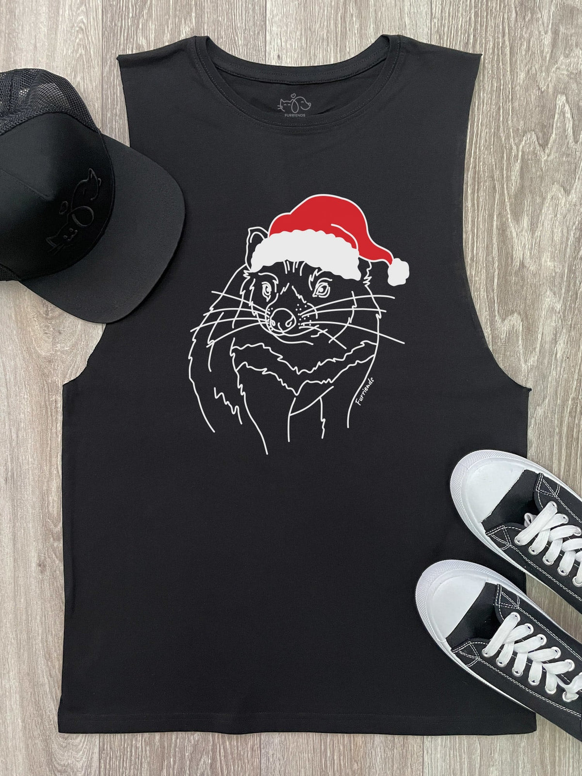 Tasmanian Devil Christmas Edition Axel Drop Armhole Tank