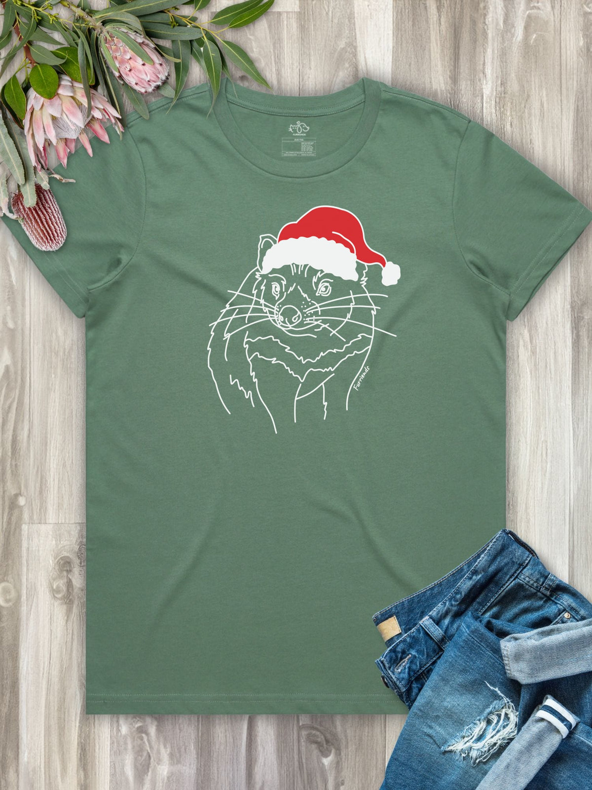 Tasmanian Devil Christmas Edition Ava Women's Regular Fit Tee