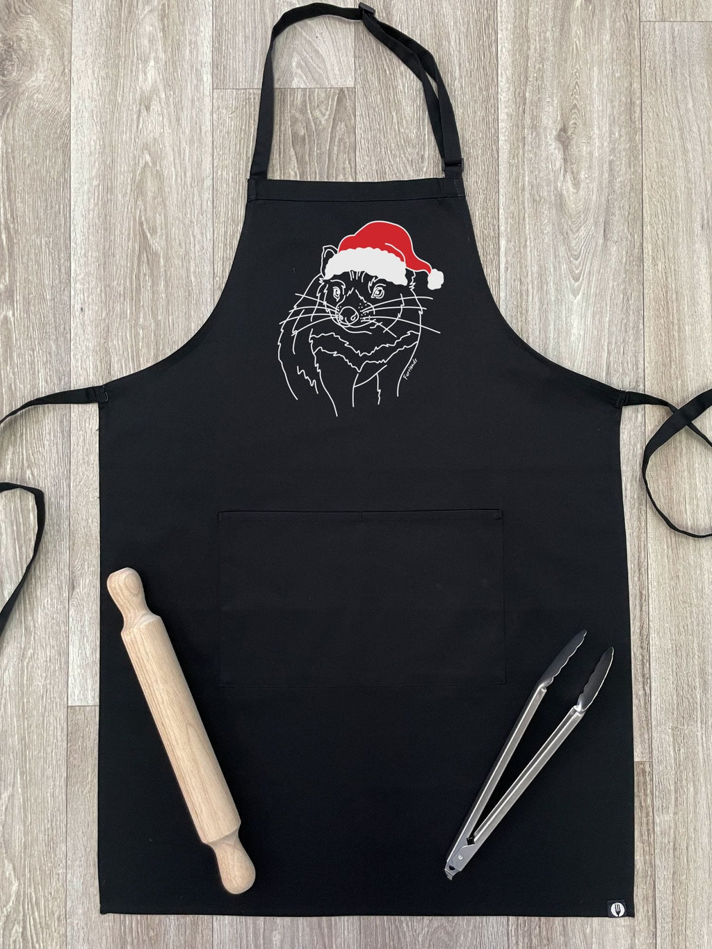 Tasmanian Devil Christmas Edition Bib Apron