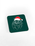 Tasmanian Devil Christmas Edition Green coaster