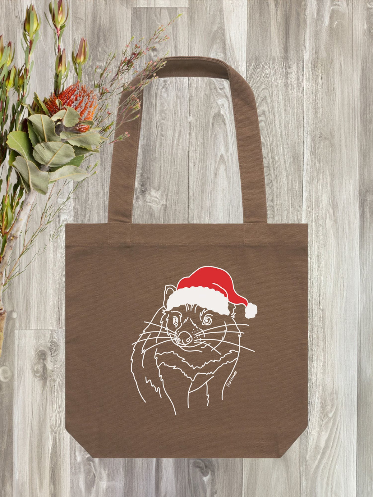Tasmanian Devil Christmas Edition Edith Tote