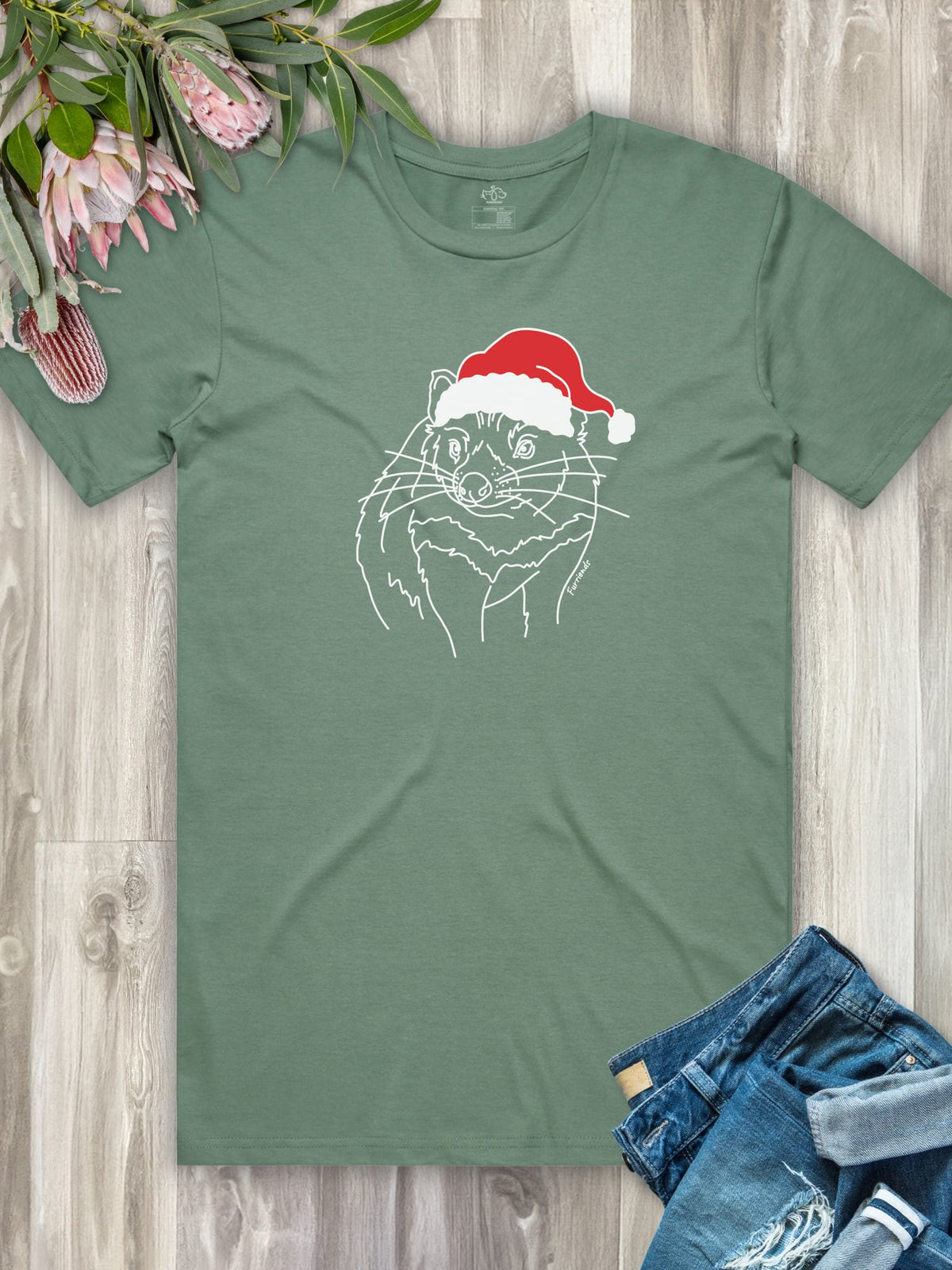 Tasmanian Devil Christmas Edition Essential Unisex Tee