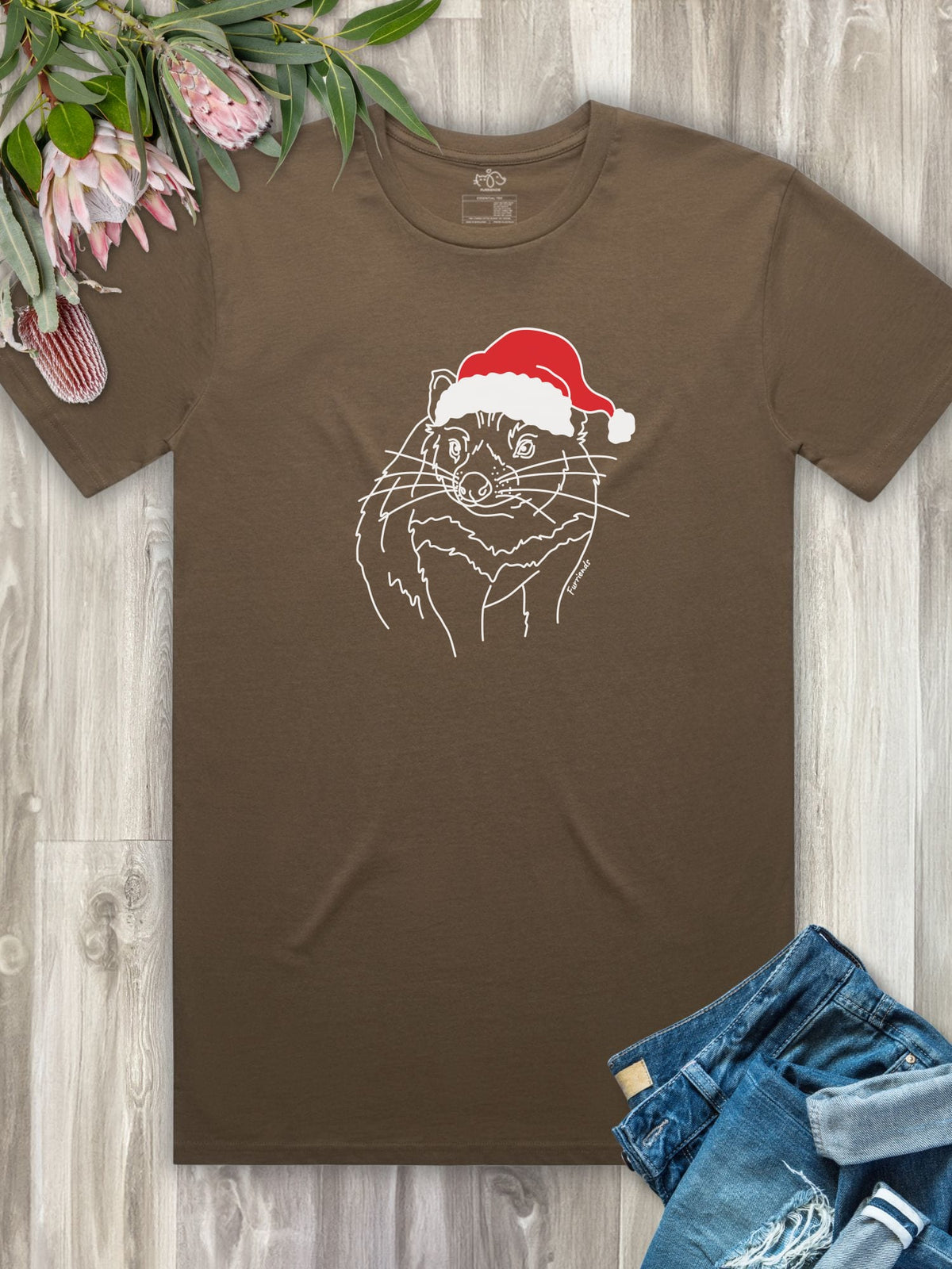 Tasmanian Devil Christmas Edition Essential Unisex Tee