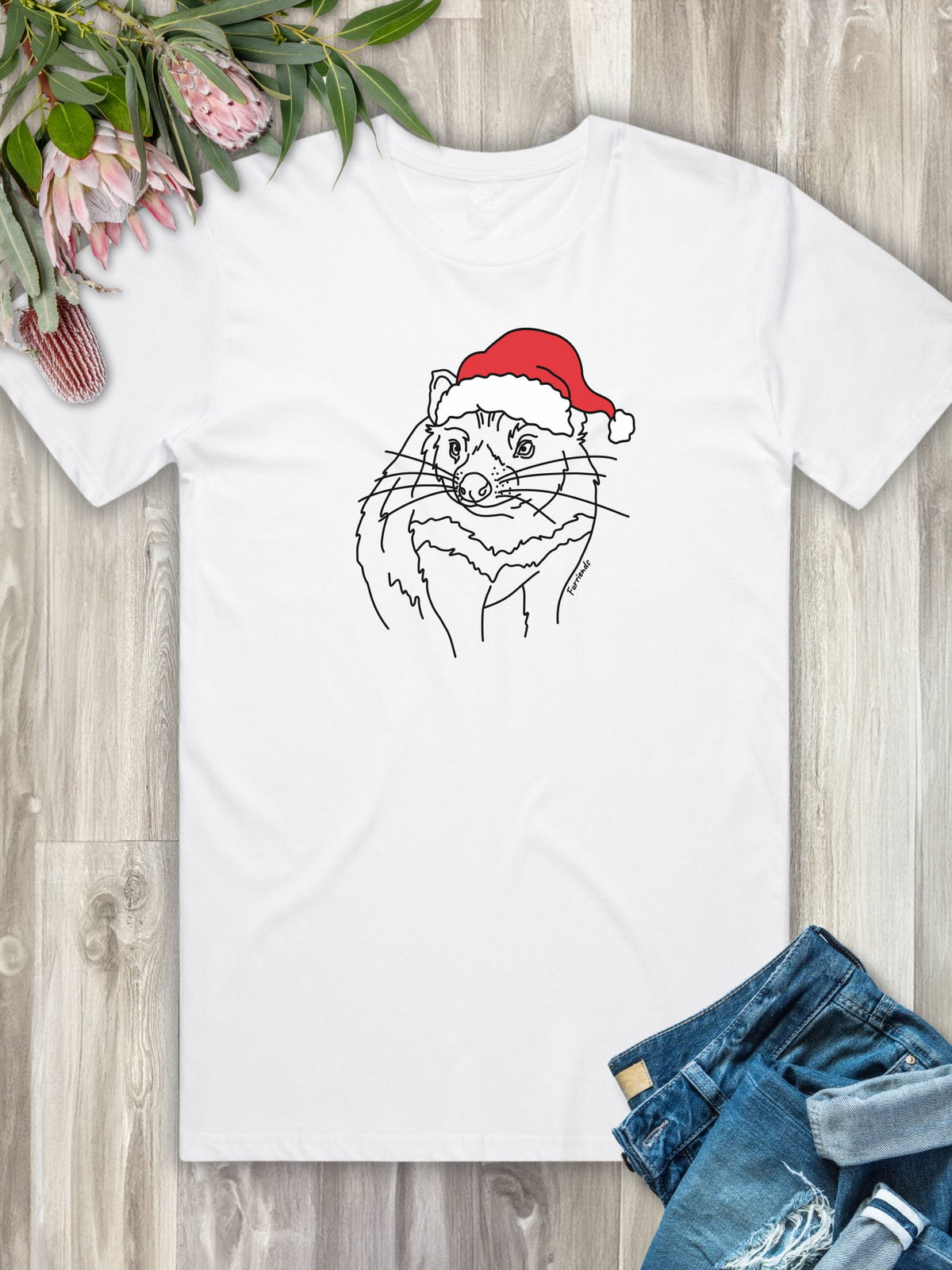 Tasmanian Devil Christmas Edition Essential Unisex Tee