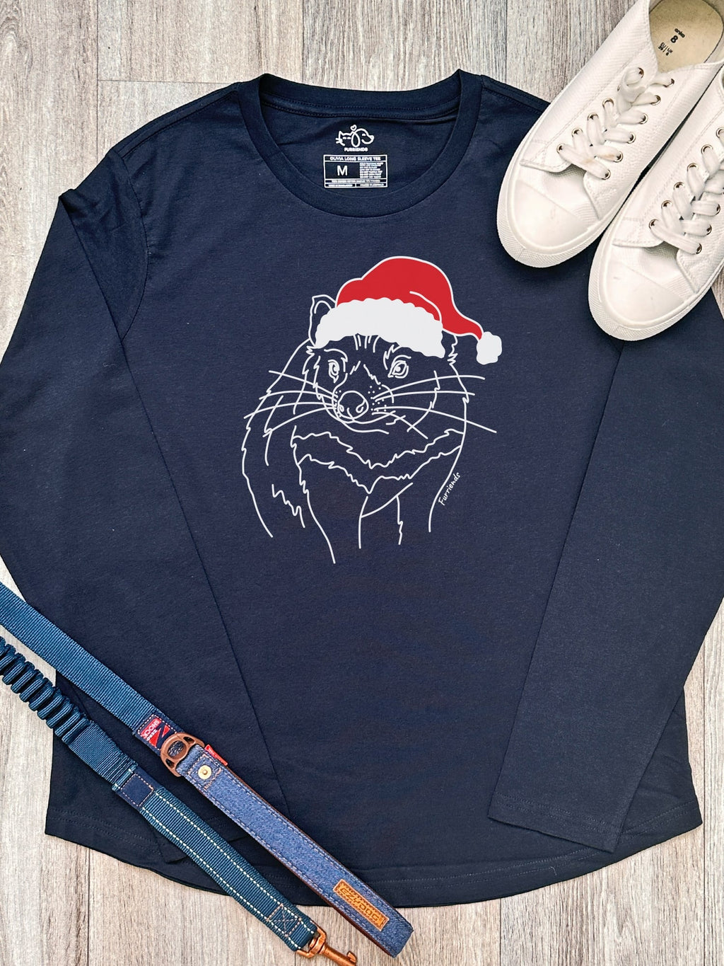 Tasmanian Devil Christmas Edition Olivia Women's Long Sleeve Tee