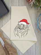 Tasmanian Devil Christmas Edition Tea Towel