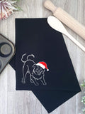 Border Collie Christmas Edition Tea Towel