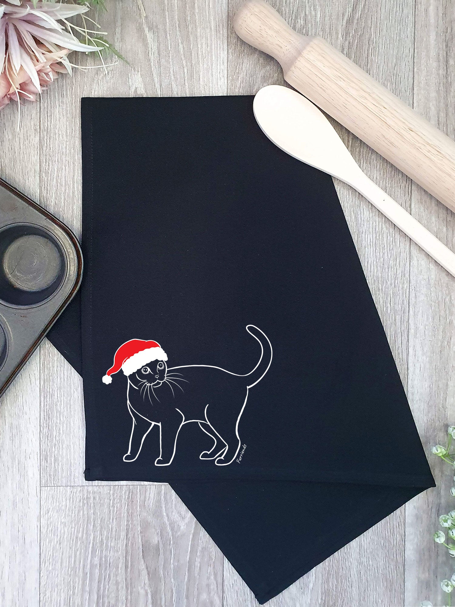 Burmese Christmas Edition Tea Towel
