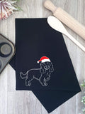 Cocker Spaniel Christmas Edition Tea Towel