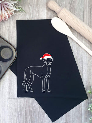 Great Dane Christmas Edition Tea Towel