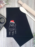 Rottweiler Christmas Edition Tea Towel