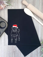 Rottweiler Christmas Edition Tea Towel