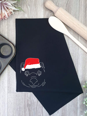 Wombat Christmas Edition Tea Towel