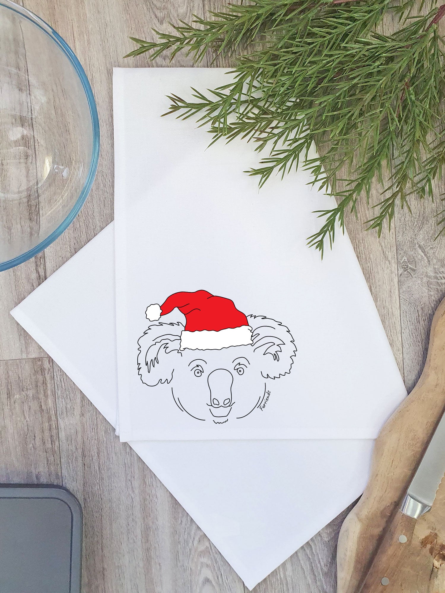 Koala Christmas Edition Tea Towel